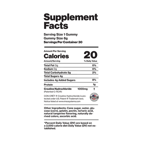 Creatine HCL Gummies - Tangerine Tanq